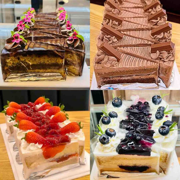 selection of beautiful cakes